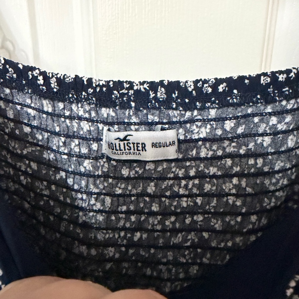 HOLLISTER channeled‎ bodice midi dress floral print XS - Picture 6 of 9